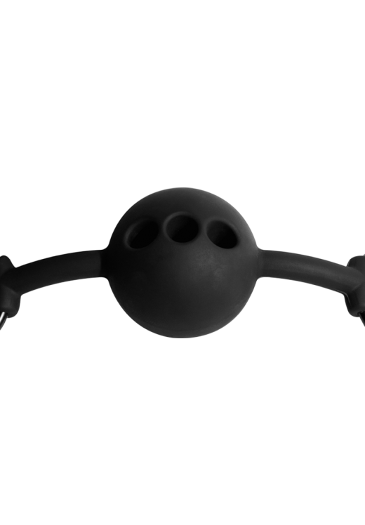 Φίμωτρο από σιλικόνη σε μαύρο χρώμα