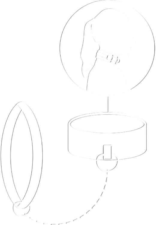 Κολάρο από δερματίνη σε μαύρο χρώμα