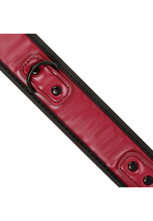 Κολάρο από δερματίνη σε μπορντό χρώμα