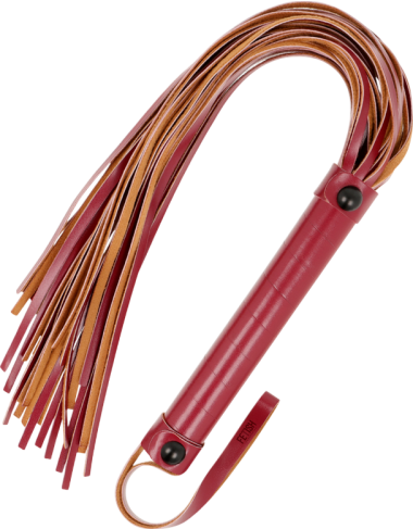 Μαστίγιο από δερματίνη σε μπορντό χρώμα, μήκους 28 εκ.