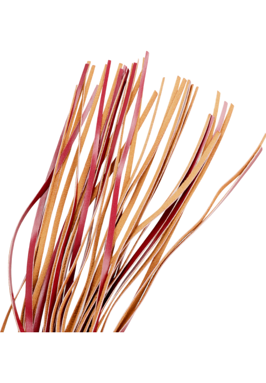 Μαστίγιο από δερματίνη σε μπορντό χρώμα, μήκους 28 εκ.