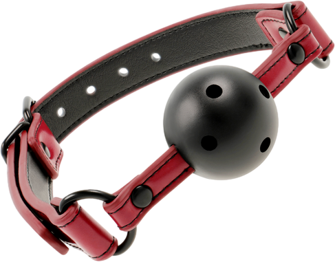 Φίμωτρο από δερματίνη σε μπορντό χρώμα