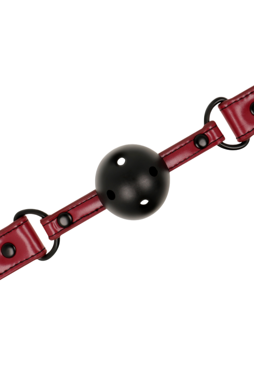 Φίμωτρο από δερματίνη σε μπορντό χρώμα