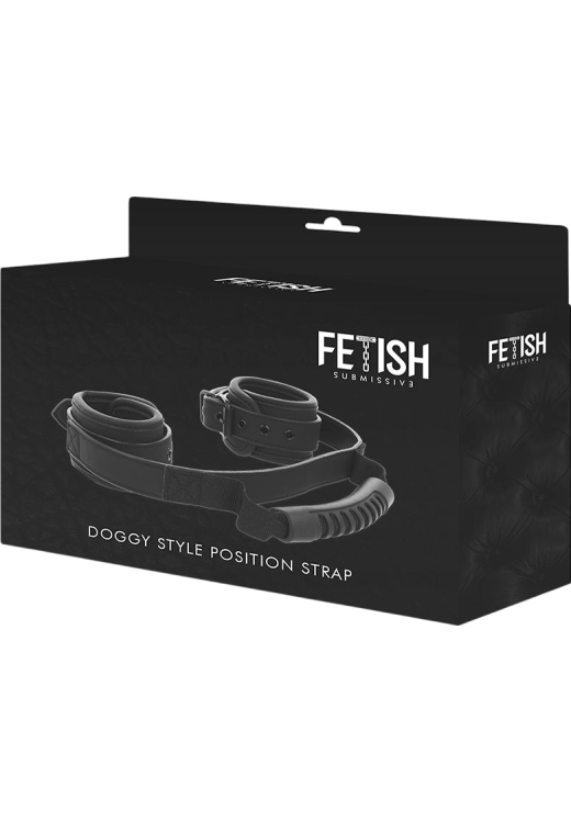 Χειροπέδες από δερματίνη σε μαύρο χρώμα