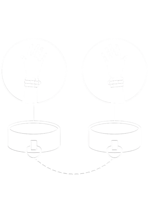 Χειροπέδες από δερματίνη σε μαύρο χρώμα