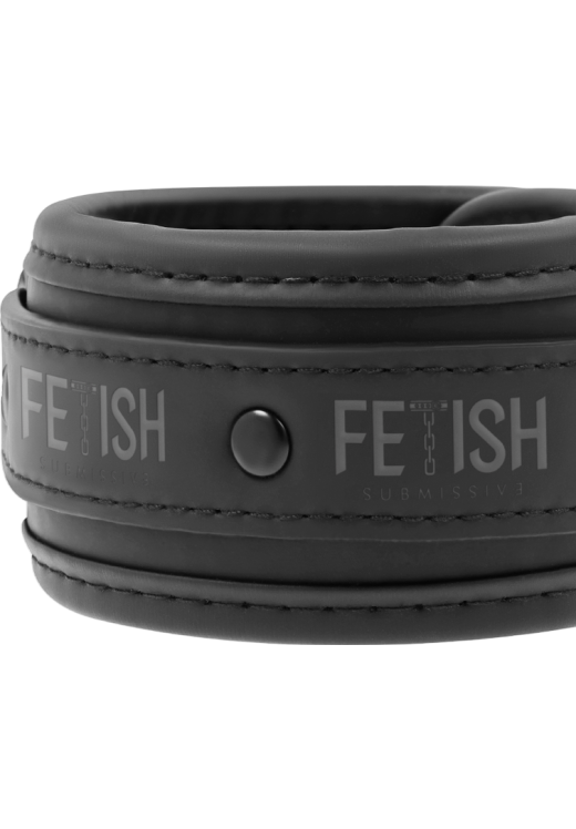 Δεσμά κρεβατιού από δερματίνη σε μαύρο χρώμα