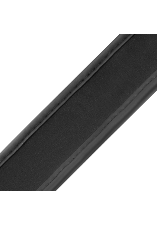 Δεσμά κρεβατιού από δερματίνη σε μαύρο χρώμα