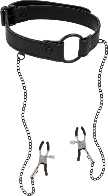 Σφιγκτήρες από δερματίνη σε μαύρο χρώμα