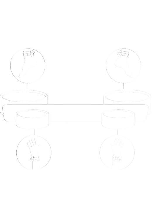 Δεσμά κρεβατιού από δερματίνη σε μαύρο χρώμα