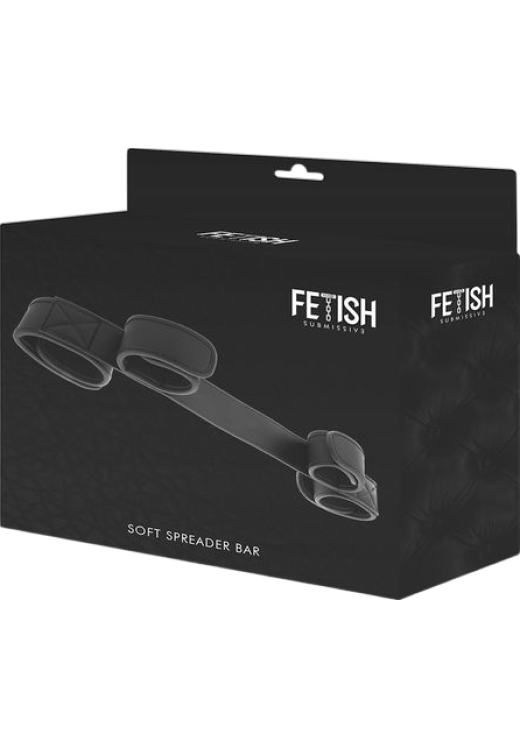 Δεσμά κρεβατιού από δερματίνη σε μαύρο χρώμα