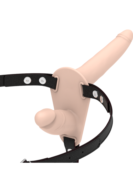 Ζώνη στραπόν από σιλικόνη σε φυσικό χρώμα, μήκους 16 εκ.