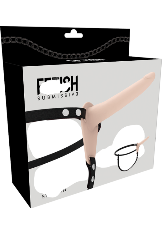 Στραπόν από σιλικόνη σε φυσικό χρώμα, μήκους 15 εκ.