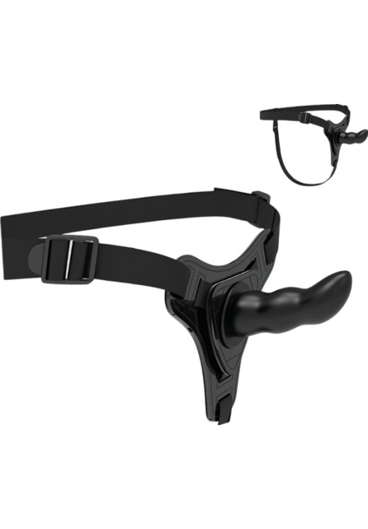 Ζώνη στραπόν από σιλικόνη σε μαύρο χρώμα, μήκους 16 εκ.