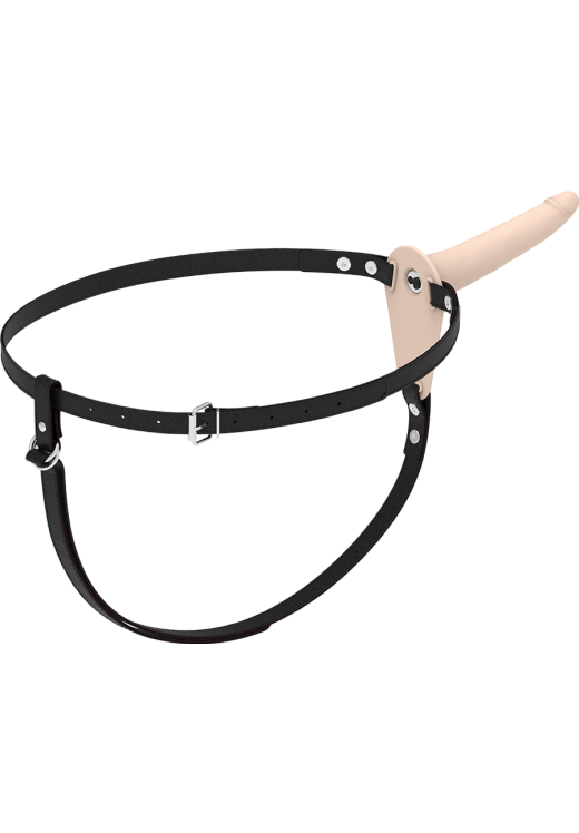 Δονούμενο στραπόν από σιλικόνη σε φυσικό χρώμα, μήκους 15 εκ.