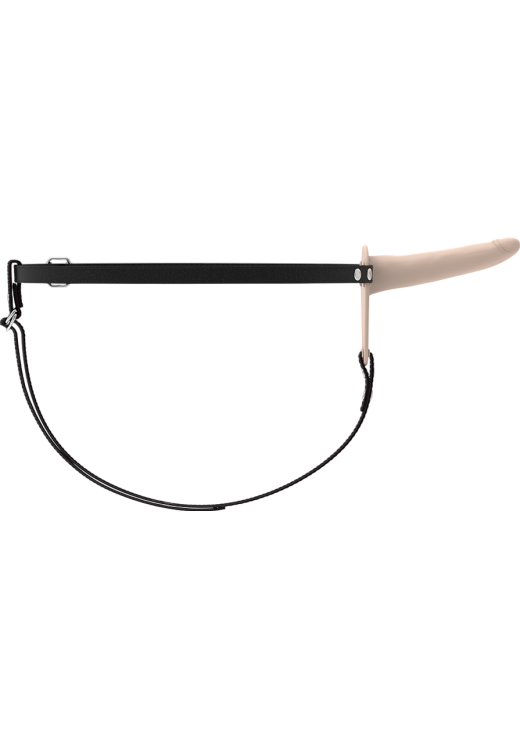 Δονούμενο στραπόν από σιλικόνη σε φυσικό χρώμα, μήκους 15 εκ.