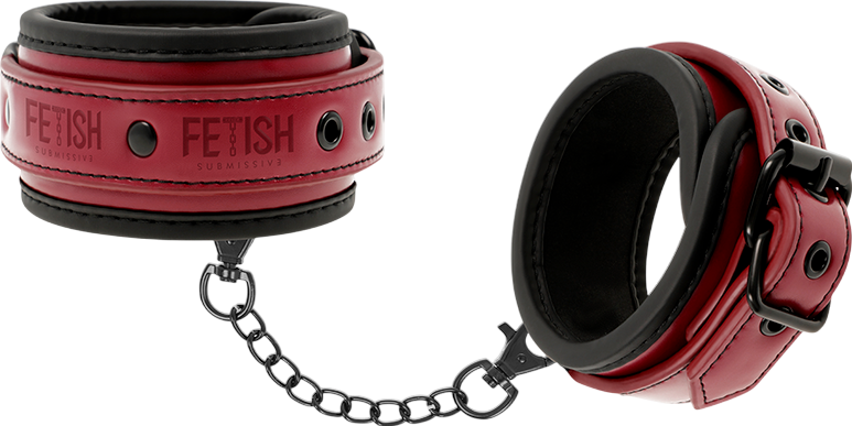 Ποδοπέδες από δερματίνη σε μπορντό χρώμα