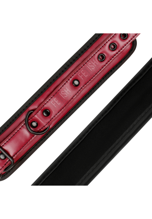 Ποδοπέδες από δερματίνη σε μπορντό χρώμα