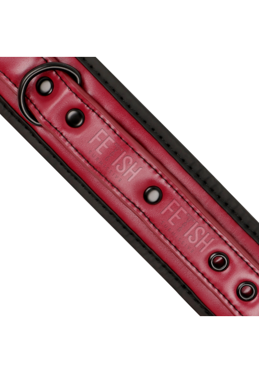 Ποδοπέδες από δερματίνη σε μπορντό χρώμα