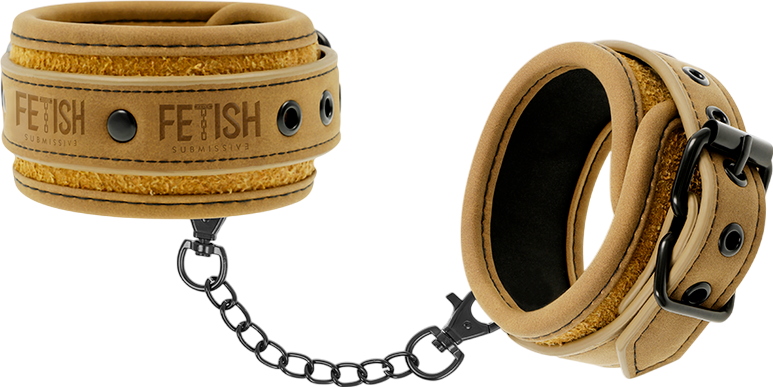 Ποδοπέδες από δερματίνη σε καφέ χρώμα