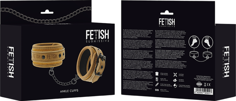 Ποδοπέδες από δερματίνη σε καφέ χρώμα