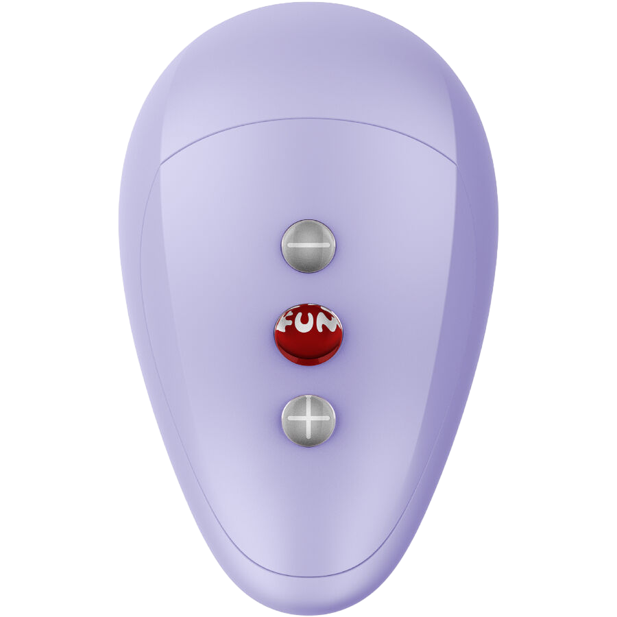 Παλμικός δονητής από σιλικόνη σε μοβ χρώμα, μήκους 10,5 εκ. και μέγιστης διαμέτρου 6,5 εκ.