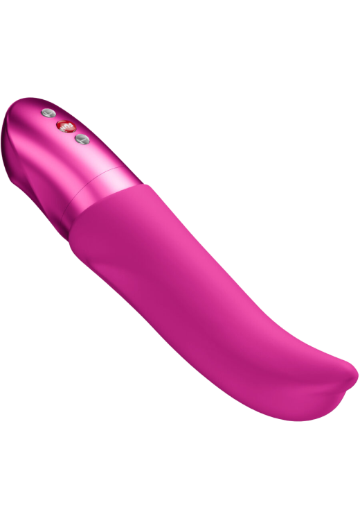 Δονητής σημείου g από σιλικόνη σε φούξια χρώμα, μήκους 19 εκ. και μέγιστης διαμέτρου 3,4 εκ.