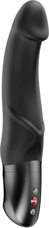 Ρεαλιστικός δονητής από σιλικόνη σε μαύρο χρώμα, μήκους 21 εκ. και μέγιστης διαμέτρου 4 εκ.