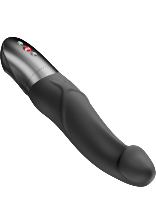 Ρεαλιστικός δονητής από σιλικόνη σε μαύρο χρώμα, μήκους 21 εκ. και μέγιστης διαμέτρου 4 εκ.