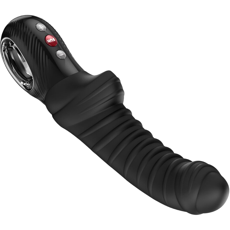 Δονητής σημείου g από σιλικόνη σε μαύρο χρώμα, μήκους 22,4 εκ. και μέγιστης διαμέτρου 3,5 εκ.