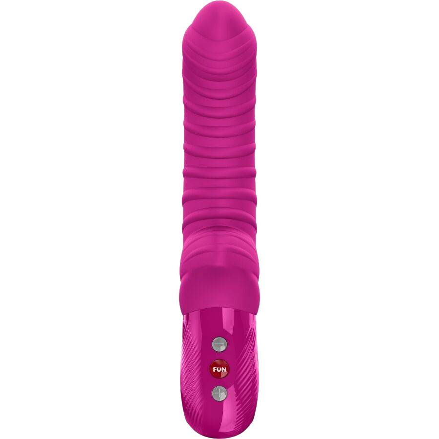 Δονητής σημείου g από σιλικόνη σε φούξια χρώμα, μήκους 22,4 εκ. και μέγιστης διαμέτρου 3,5 εκ.