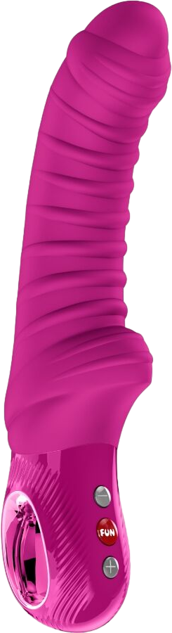 Δονητής σημείου g από σιλικόνη σε φούξια χρώμα, μήκους 22,4 εκ. και μέγιστης διαμέτρου 3,5 εκ.