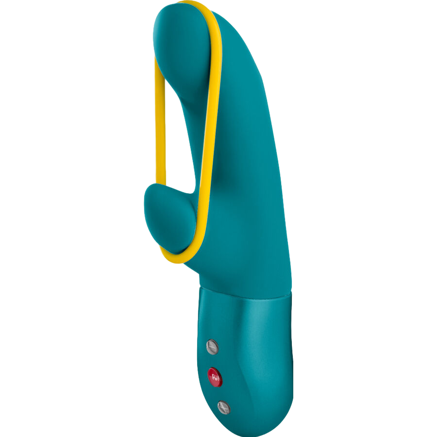 Rabbit δονητής από σιλικόνη σε πράσινο χρώμα, μήκους 19 εκ. και μέγιστης διαμέτρου 3,5 εκ.