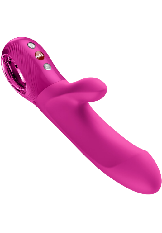 Rabbit δονητής από σιλικόνη σε φούξια χρώμα, μήκους 21,5 εκ. και μέγιστης διαμέτρου 3,8 εκ.