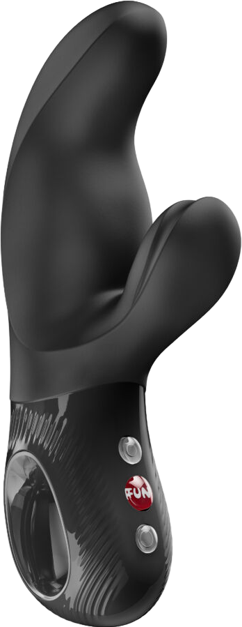 Rabbit δονητής από σιλικόνη σε μαύρο χρώμα, μήκους 17 εκ. και μέγιστης διαμέτρου 4 εκ.