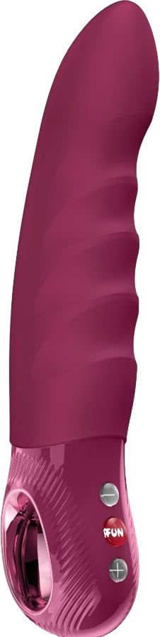 Δονητής σημείου g από σιλικόνη σε μπορντό χρώμα, μήκους 20,8 εκ. και μέγιστης διαμέτρου 4 εκ.