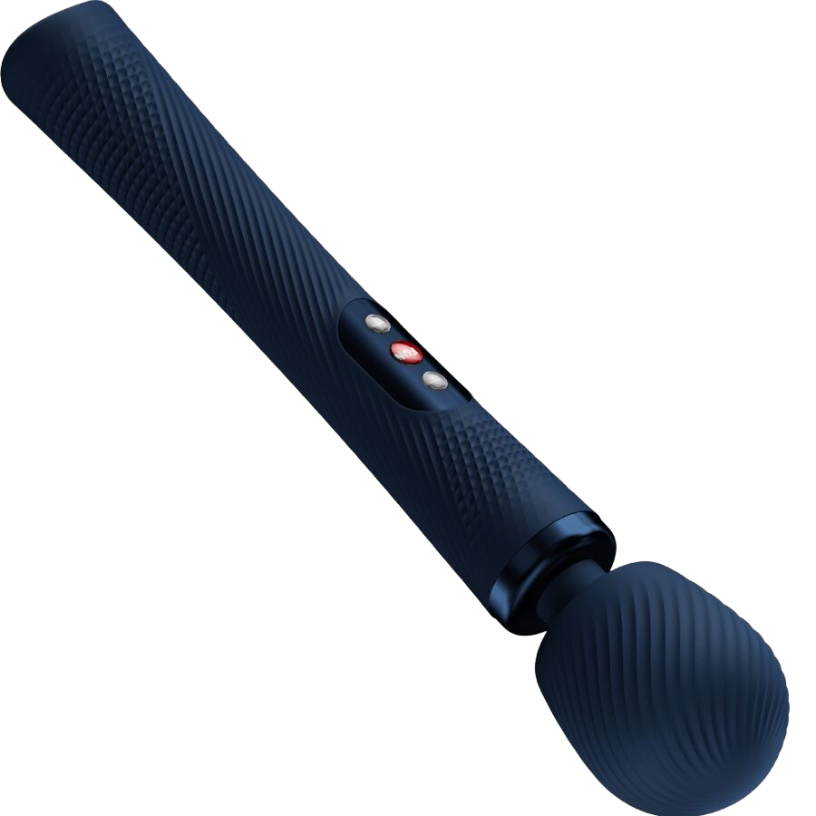 Δονητής μασάζ από σιλικόνη σε μπλέ χρώμα, μήκους 23,2 εκ. και μέγιστης διαμέτρου 5,2 εκ.