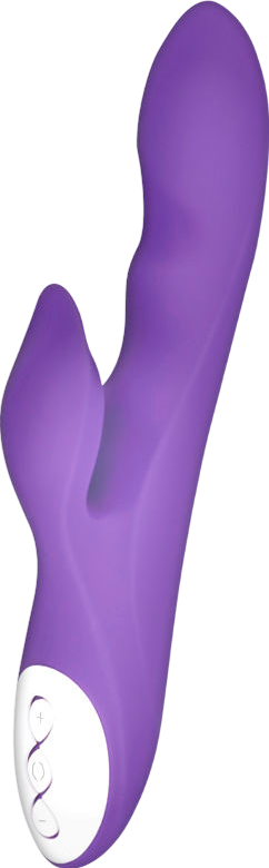 Rabbit δονητής από σιλικόνη σε μοβ χρώμα, μήκους 21 εκ. και μέγιστης διαμέτρου 3,5 εκ.