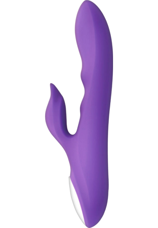 Rabbit δονητής από σιλικόνη σε μοβ χρώμα, μήκους 21 εκ. και μέγιστης διαμέτρου 3,5 εκ.