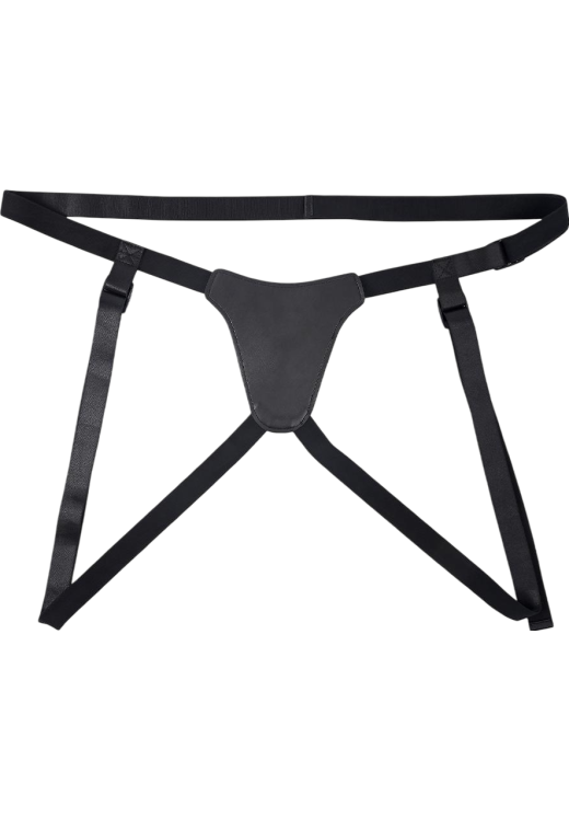 Ζώνη στραπόν από  polyester σε μαύρο χρώμα