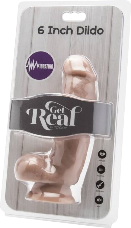 Ρεαλιστικός δονητής από pvc σε φυσικό χρώμα, μήκους 15 εκ. με ενσύρματο κοντρόλ