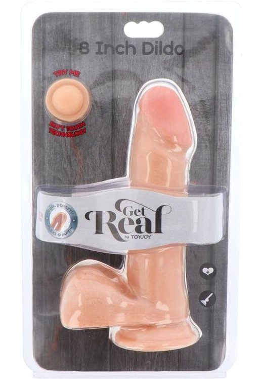 Ομοίωμα πέους από tpe σε φυσικό χρώμα, μήκους 20 εκ.