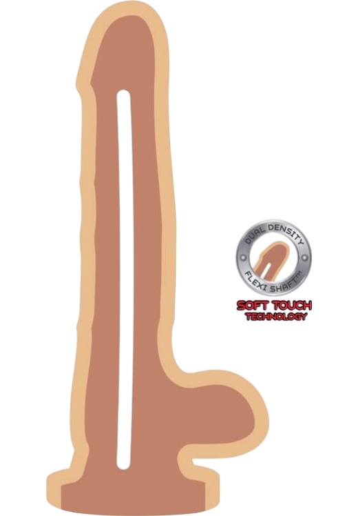 Ομοίωμα πέους από tpe σε φυσικό χρώμα, μήκους 20 εκ.