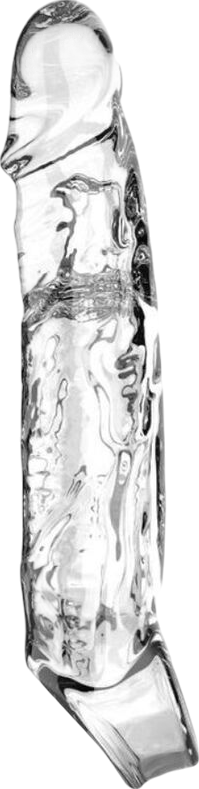 Προέκταση πέους από tpe σε διάφανο χρώμα, μήκους 19 εκ.