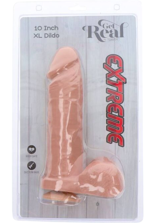 Ομοίωμα πέους από pvc σε φυσικό χρώμα, μήκους 25,5 εκ.