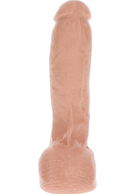 Ομοίωμα πέους από pvc σε φυσικό χρώμα, μήκους 28 εκ.