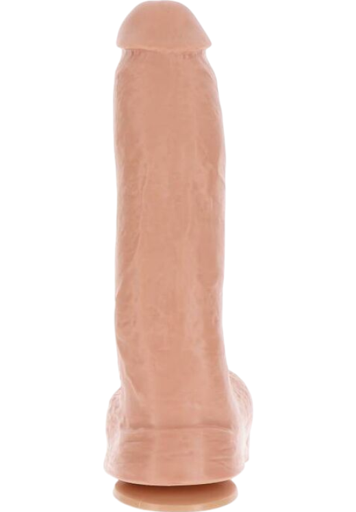 Ομοίωμα πέους από pvc σε φυσικό χρώμα, μήκους 28 εκ.