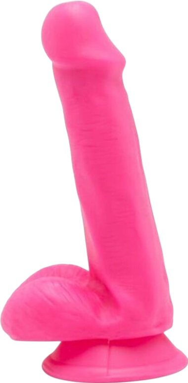 Ομοίωμα πέους από pvc σε ροζ χρώμα, μήκους 15 εκ.