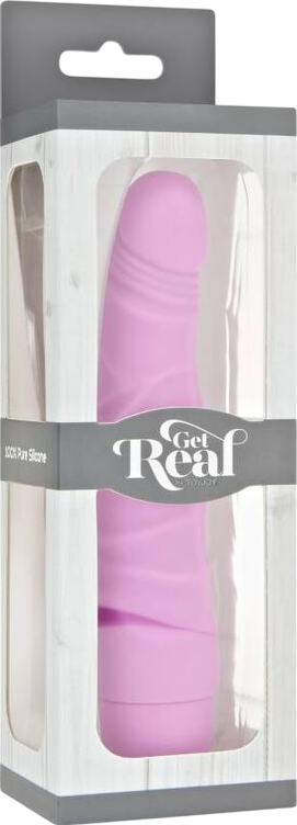 Ρεαλιστικός δονητής από σιλικόνη σε ροζ χρώμα, μήκους 16 εκ. και μέγιστης διαμέτρου 3,7 εκ.