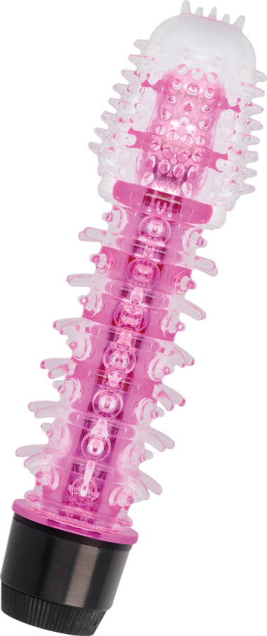 Κλασσικός δονητής από tpe σε ροζ χρώμα, μήκους 14 εκ.