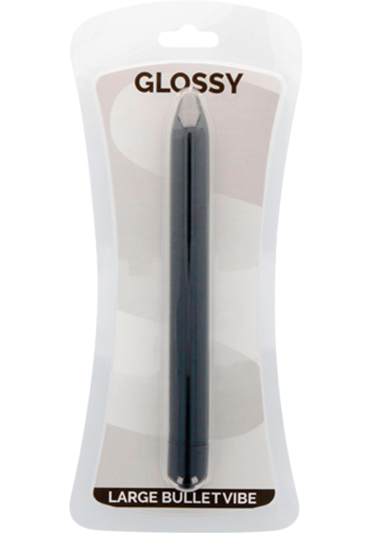 Κλασσικός δονητής από abs σε μαύρο χρώμα, μήκους 16,5 εκ. και μέγιστης διαμέτρου 1,8 εκ.